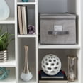 thumbnail image 6 of Simplify Large Fabric Storage Box in Heather Grey, 6 of 10