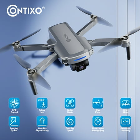 Contixo - F28 Pro Gimbal Drone with Remote Controller - Silver