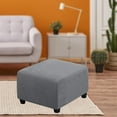 thumbnail image 2 of Housse Extensible pour Pouf Housse de Pouf Carrée Meuble Tabouret de Rangement Pliant Meuble Housse Douce avec Bas Élastique, 2 of 8