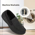thumbnail image 3 of LongBay Men's Cozy Moccasin Slippers Loafer House Shoes with Memory Foam and Rubber Sole for Indoor Outdoor, 3 of 6