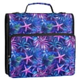 thumbnail image 5 of FORMRS Zipper Binder with Shoulder Strap 2-inch Ring 500 Sheet Capacity File Bag, Neon Pink Starfish, 5 of 5