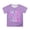 Purple, variant on WOYY 100 Days Of School T-Shirt for Girls Short Sleeve Round Neck T Shirt Tee, Sizes 3-4T