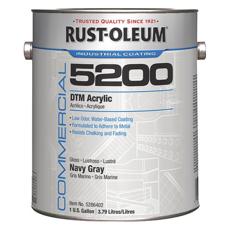 RUSTOLEUM 5286402 Interior/Exterior Paint, Glossy, Water Base, Navy