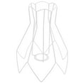 thumbnail image 1 of BRIGHTFUFU Wire Lamp Shade Frame Iron White Custom Shape Replacement for Old Light Frame for Table Lamp 1Set, 1 of 8