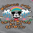 thumbnail image 3 of Disney - Mickey Mouse - Without Rain, No Flowers - Toddler & Youth Girls Raglan Graphic T-Shirt, 3 of 5