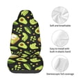 thumbnail image 4 of Wukai Avocado Toast Full Set Car Seat Covers with Soft Padding Universal Auto Front Seats Protector and Cushion Mat, 4 of 5