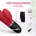 thumbnail image 4 of 10 Vibraion Modes Soft Silicone G Spot Vibrator, Dual Motor Rechargeable Couple Vibrator Adult Sex Toy For Women -Green, 4 of 7