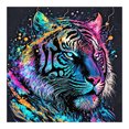 thumbnail image 1 of Pintura de diamante 5D DIY Kit de tigre de taladro redondo completo Arte Decoración del hogar (A6676), 1 of 9