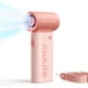 thumbnail image 1 of Portable Handheld Fan Life9, Turbo Power High Speed Air [18H Max Cooling Time], 5 Gear Wind, 5000mAh Rechargeable, Mini Pocket Design, Personal Fan for Travel Concerts Cruise Makeup - Pink, 1 of 5