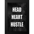 thumbnail image 2 of MacDowell, Jamie 11x14 Black Modern Framed Museum Art Print Titled - Head Heart Hustle on Black, 2 of 5