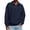 Navy, variant on Men's Casual Solid Color Button Long Sleeve Polo Shirt, Henley Collar Sport Top for Gym, Casual Fridays and Everyday Comfort,Black,L