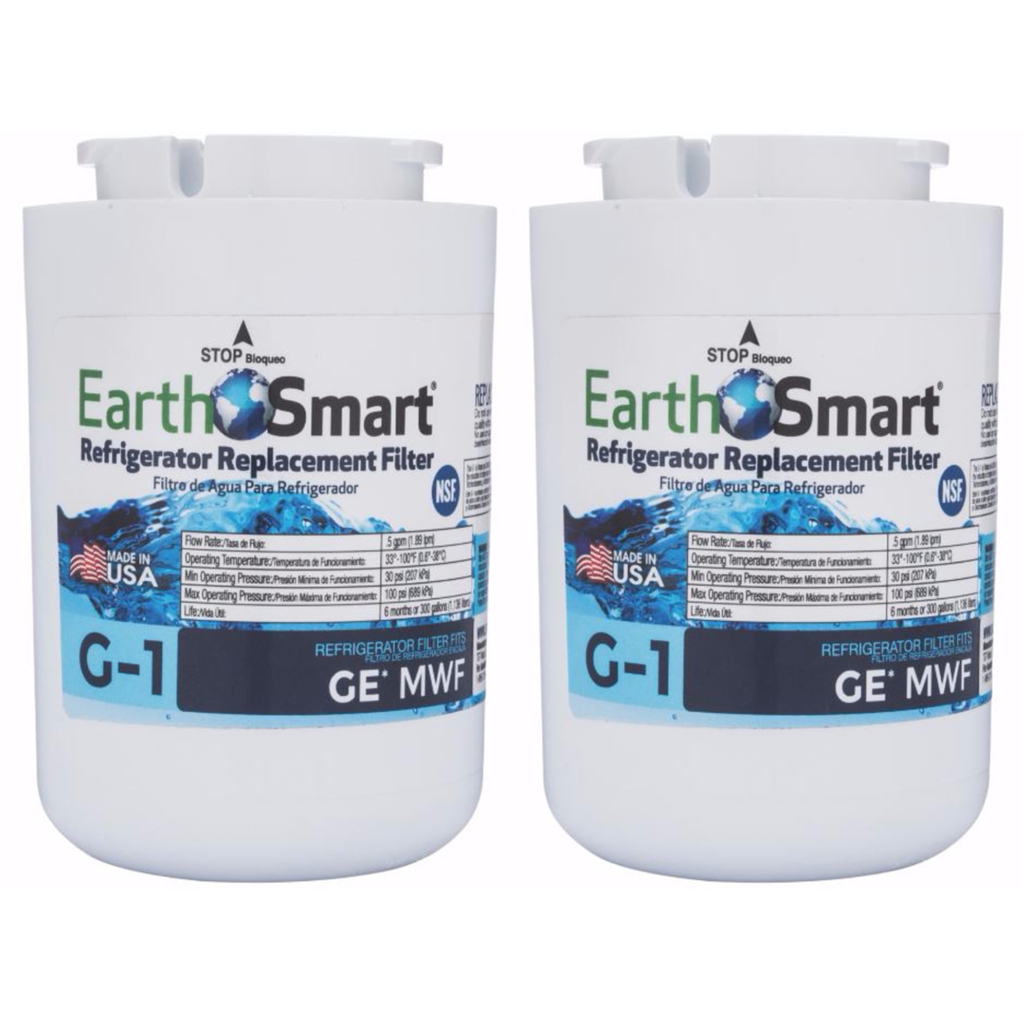 EarthSmart G-1 Refrigerator Replacement Filter For GE MWF