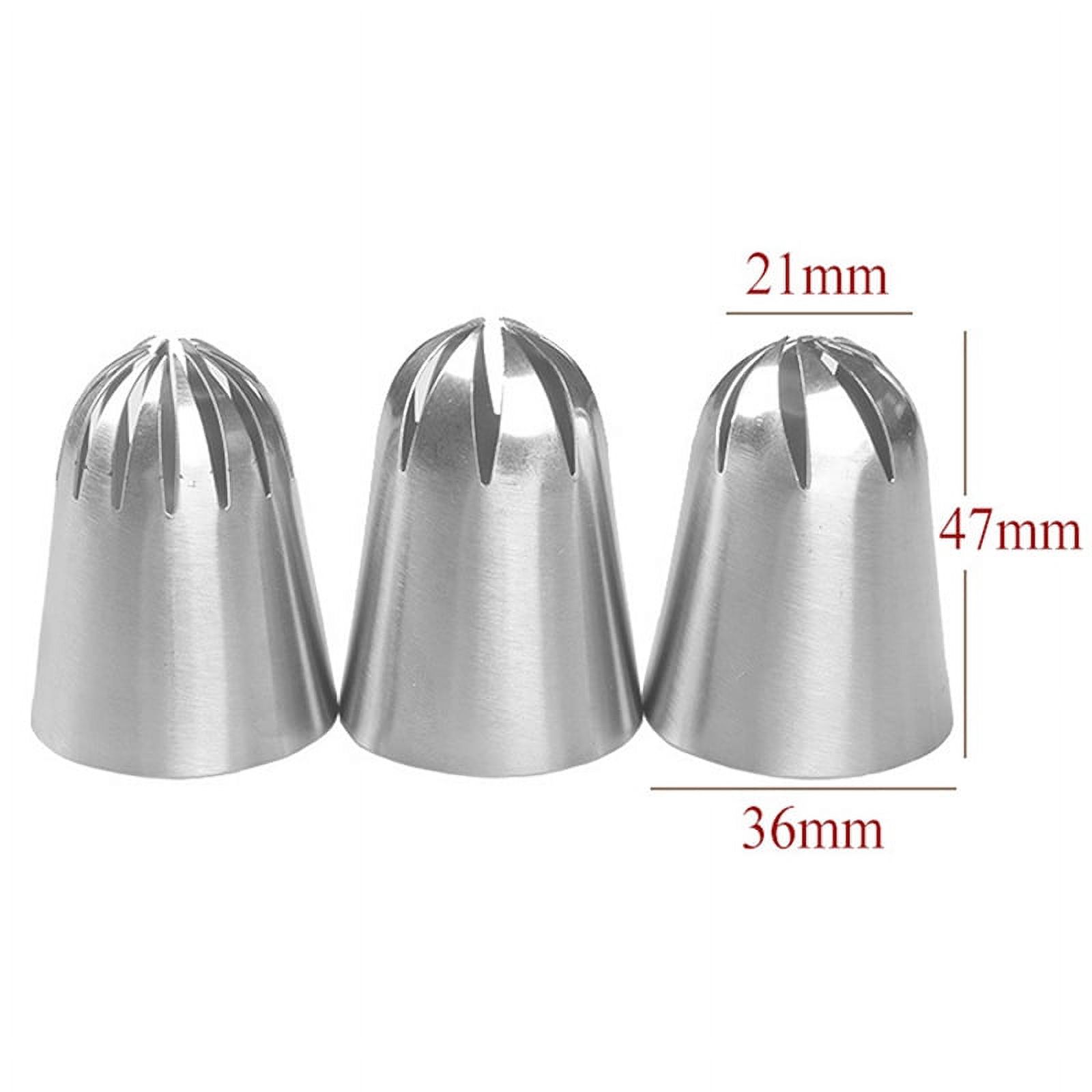3pcs Large Russian Icing Piping Tips Set Cream Nozzles DIY Dessert Pastry Tips
