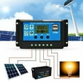 thumbnail image 5 of CAMOTUSE 30A 12V 24V Solar Panel Battery Charge Controller LCD Regulator Auto Dual USB, 5 of 8