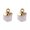White Jade, variant on GKNET 10pcs Gemstone Charms Polygon Crystal Stone Pendents 12x10mm with Golden Loop-Korean Pine Stone