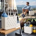 thumbnail image 6 of CALLINOX Women's Waterproof EVA Beach Tote Bag 3-Piece Off-White., 6 of 7
