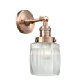 thumbnail image 3 of Innovations Lighting 203 Colton Colton 1 Light 11" Tall Bathroom Sconce - Nickel, 3 of 5