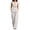 White, variant on Women's 2 Piece Outfit Sleeveless Blazer Vest and Wide Leg Pants Sets V Neck Tailored Suit Set Business Casual Outfit for Work office Wear White