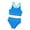 Blue, variant on Girls Swimsuit Rash Guard Set Girls Two Piece Swimsuits for Toddlers UPF 50 Sun Protection Swim Shorts Summer Beach Pool Party Outfits for Kids