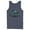 Navy Blue, variant on Men's Jurassic World Water Ripple Logo Tank Top Charcoal 2X Large