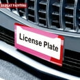 thumbnail image 4 of 2pcs Flat Printed License Plate Frames with Pink - Red Color Block License Plate Frames 2 Holes 6. 3x12. 2inch(16x31cm), 4 of 8