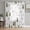White, variant on Green Black Moose Sheer Curtains for Living Room Bedroom Checkered Vintage Art Animals Trees Sheer Curtains 45 Inch Long 2 Panels Set Light Filtering Curtain Window Treatments Drapes for Dining Room