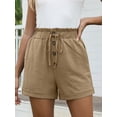 thumbnail image 5 of ANRABESS High Waisted Shorts for Women Summer Drawstring Paperbag Waist Shorts, Loose Wide Leg Lounge Beach Shorts with Pockets, 5 of 8