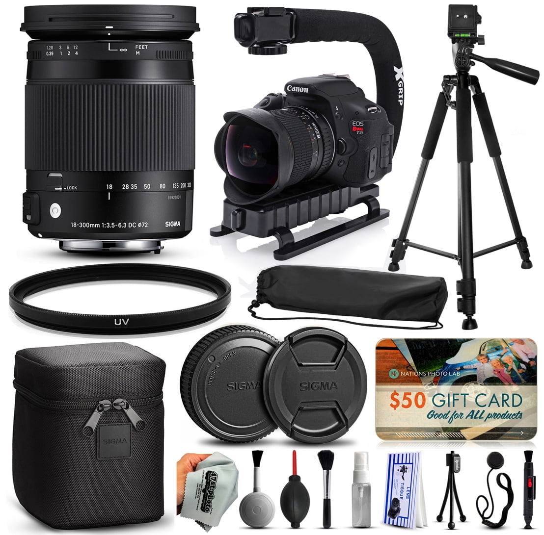 Sigma 18-300mm F3.5-6.3 DC MACRO OS HSM Kits - Walmart.com