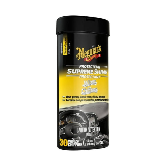 Chiffons de protection G4000C Supreme Shine(MC) Meguiar’s®, 18 x 20 cm, 30 Wipes/Pack 18 x 20 cm