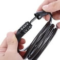 thumbnail image 3 of Candado de cable para bicicleta ANGGREK Bloqueo de cable Acero al manganeso, 3 of 8