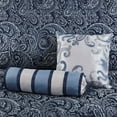 thumbnail image 3 of Pemberly Row 5-Piece Cotton Reversible Jacquard Bedspread Set in Navy, 3 of 15