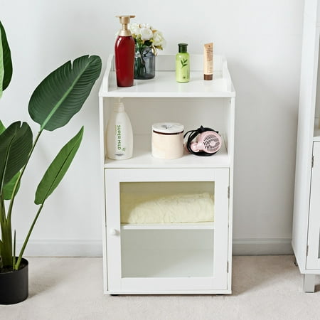 bathroom table floor organizer shelf adjustable cabinet door end storage gymax dialog displays option button additional opens zoom