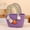 Purple, variant on Sktrjpolfis Easter Rabbit Cotton Storage Basket, 5.9x7in Purple Portable Handbag for Party Outdoor Children Use
