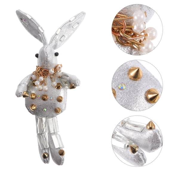 HAMPPLIES 1Set Bunny Shape Key Chain Soft Bunny Keychain with Easter Theme Occasions