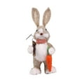 thumbnail image 3 of Cute Easter Bunny Figurine Holiday Gifts Animal Sculpture Ornament Decoration Rabbit Statue for Countertop Backyard Party Kitchen Garden Style B, 3 of 9