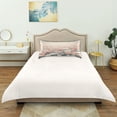 thumbnail image 6 of Dailycode Satin Pillow Case Standard Silk Pillow Cover for Hair and Skin Envelope Closure Pink and White Flowers Field 20"x26", 6 of 9
