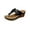 Black, variant on Xfvqtps Wedges for Women Flatform Flip Flops Flower Buckle Decoration Arch Support Soft Sole Comfortable Non Slip Breathable Summer Leather Casual Walking Sandals Black