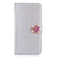 thumbnail image 3 of Allytech Galaxy A50 Wallet Case for Girls Women, PU Leather Glitter Stand Folio Flip Cards Slots Full Protective Shockproof Book Style Wallet Cases Covers for Samsung Galaxy A50 2019,Silver, 3 of 7