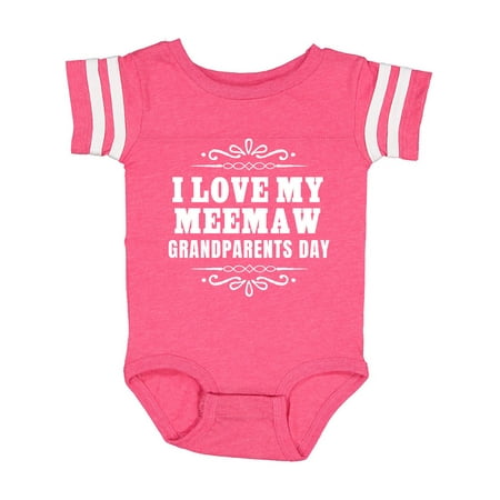 

Inktastic Grandparents Day I Love My Meemaw Gift Baby Boy or Baby Girl Bodysuit