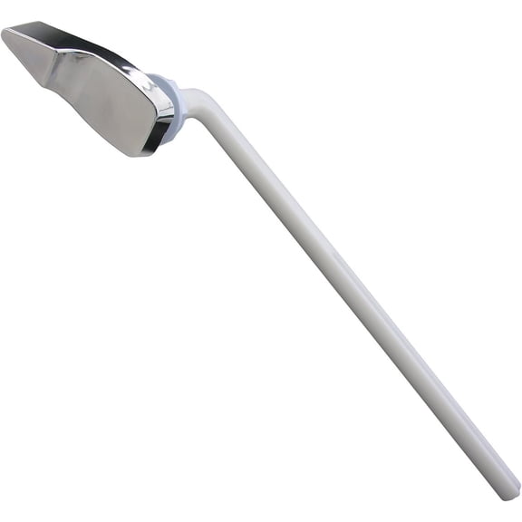 Lasco Fittings Mansfield Front Mount Plastic Flush Lever - Easy Installation - 9" Silver