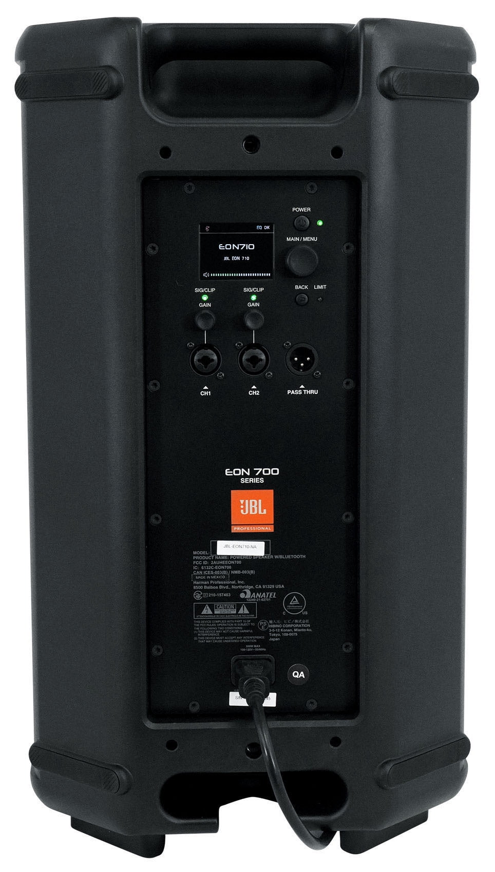 (2) JBL EON710 10" 1300w Powered DJ PA Speakers w/Bluetooth/DSP/Built in Mixer