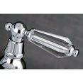 thumbnail image 2 of Kingston Brass KS1101WLL Robinet de Lavabo avec Poignée Croisée, Chrome, 2 of 4