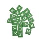 thumbnail image 3 of EeaseMX 100 piezas de virutas de madera natural verde, rompecabezas de alfabeto de 26 letras en inglés, caja de alfabetización para el desarrollo intelectual del bebé., 3 of 7