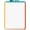 Colorful 2, variant on Mr. Pen- Dry Erase Board, 14” x 11” Aluminum Frame, White Board Small
