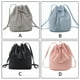 thumbnail image 4 of Bucket Bag Bolso de hombro de piel sintética para mujer, color sólido, con borlas, cordón, bandolera, rosa Scienceny  AP000970-04, 4 of 7