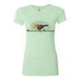 thumbnail image 2 of Wild Bobby, Make It My Mustang Vintage Ford Honeycomb, Cars and Trucks, Women Slim Fit Junior Tee, Mint, XX-Large, 2 of 4