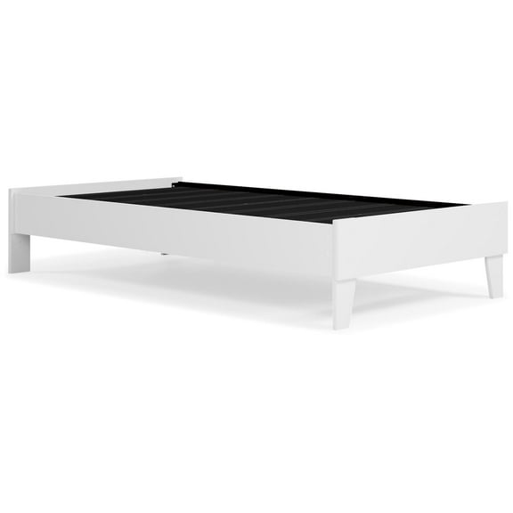 Signature Design by Ashley Contemporary Piperton Twin Platform Bed White