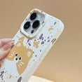 thumbnail image 3 of Cute Cat Spot Print Soft Case  for iPhone (White,iPhone 12), 3 of 6
