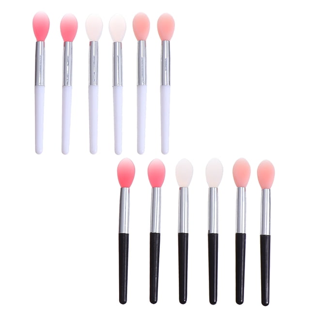 OULII 12Pcs Lipstick Brush for Liquid Cosmetics Application Small Cosmetic Makeup Professionals