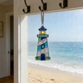 thumbnail image 7 of ToyKingdee Sea Glass Lighthouse Ornament,Handmade Holiday Decorations,Lighthouse Glass Christmas Tree Ornament, 7 of 7